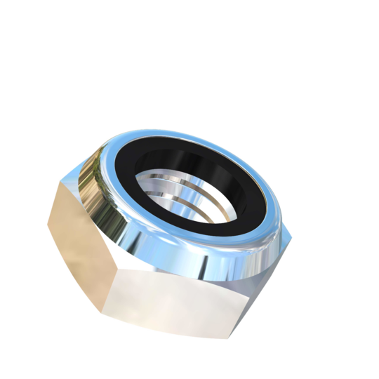 Titanium 3/8-16 UNC Allied Titanium Hex Lock Nut, Low Profile